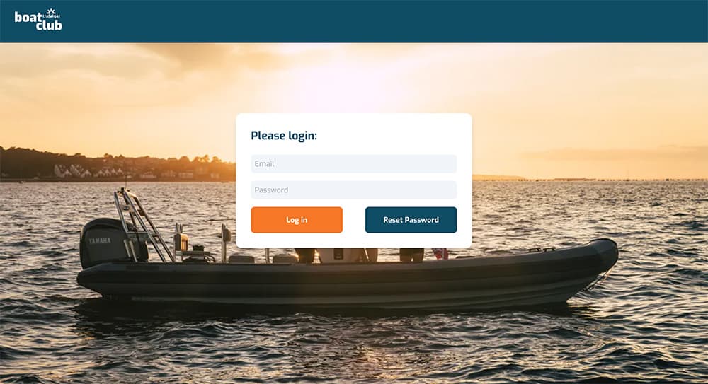 Boat Club web app - Staff